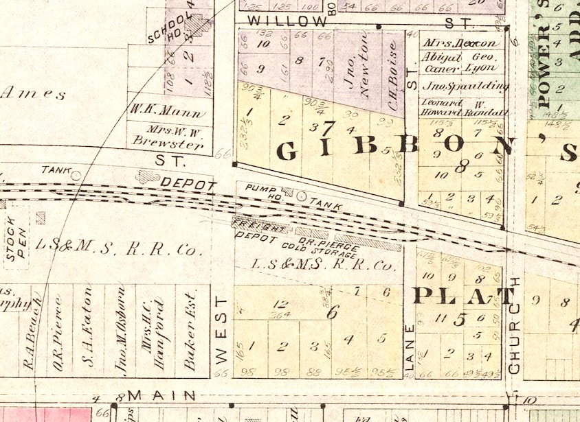 Hudson 1893 LS&MS Map